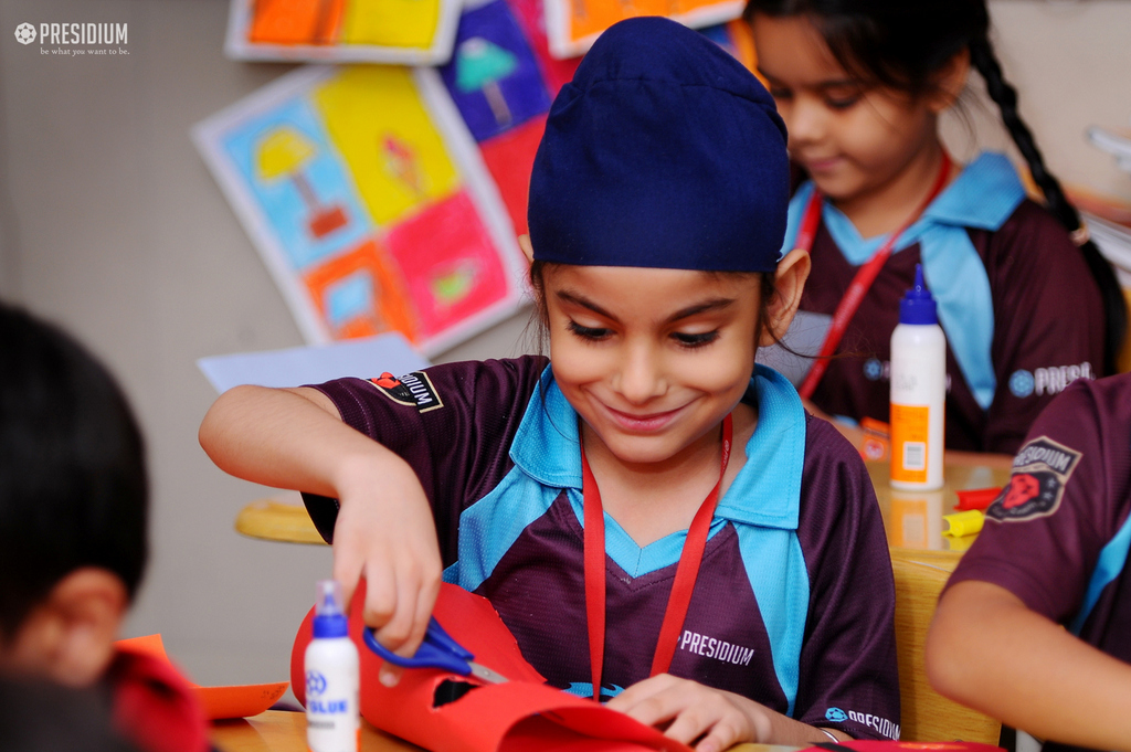 Presidium Gurgaon-57, MASK MAKING ACTIVITY SPOTS NOVEL SKILLS OF THE PRESIDIANS