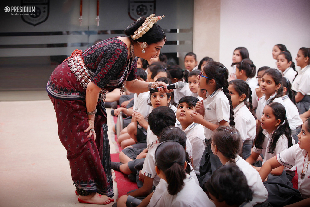 Presidium Gurgaon-57, SPIC MACAY EVENT ENLIVENS WITH MS. LOWEN'S SOULFUL PERFORMANCE