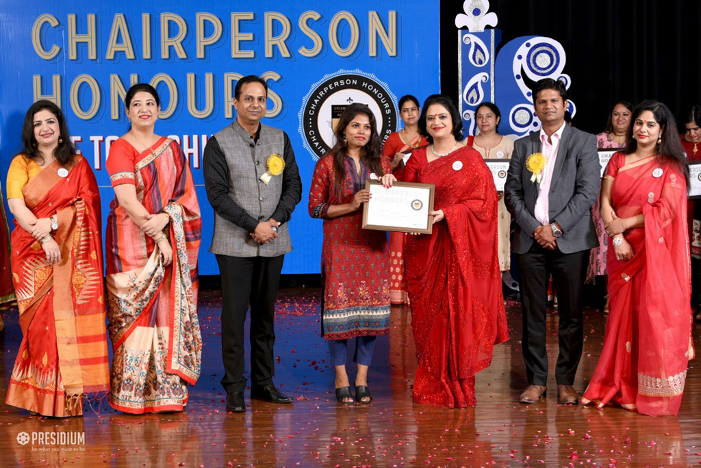 Presidium Indirapuram, TEACHERS RECEIVE RECOGNITION AT CHAIRPERSON HONOURS FOR TEACHERS