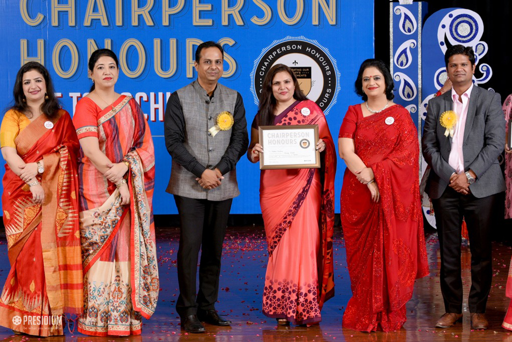 Presidium Indirapuram, TEACHERS RECEIVE RECOGNITION AT CHAIRPERSON HONOURS FOR TEACHERS