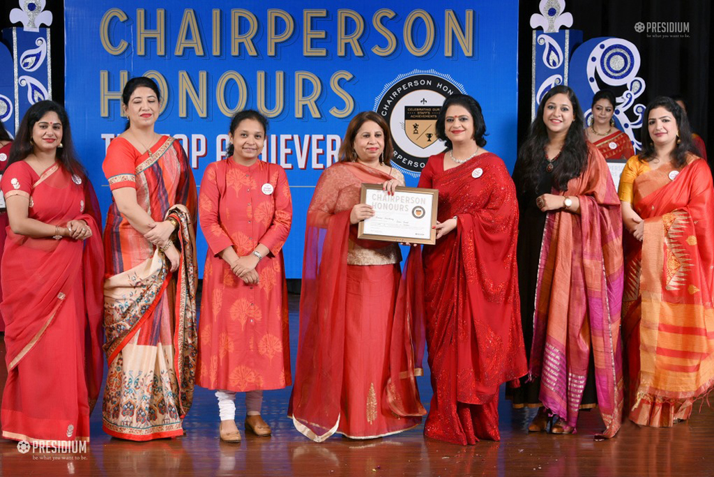 Presidium Indirapuram, TEACHERS RECEIVE RECOGNITION AT CHAIRPERSON HONOURS FOR TEACHERS