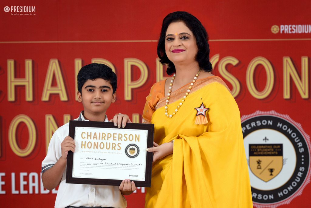 Presidium Indirapuram, RECOGNISING ACHIEVEMENTS OF FUTURE LEADERS AT CHAIRPERSON HONOURS