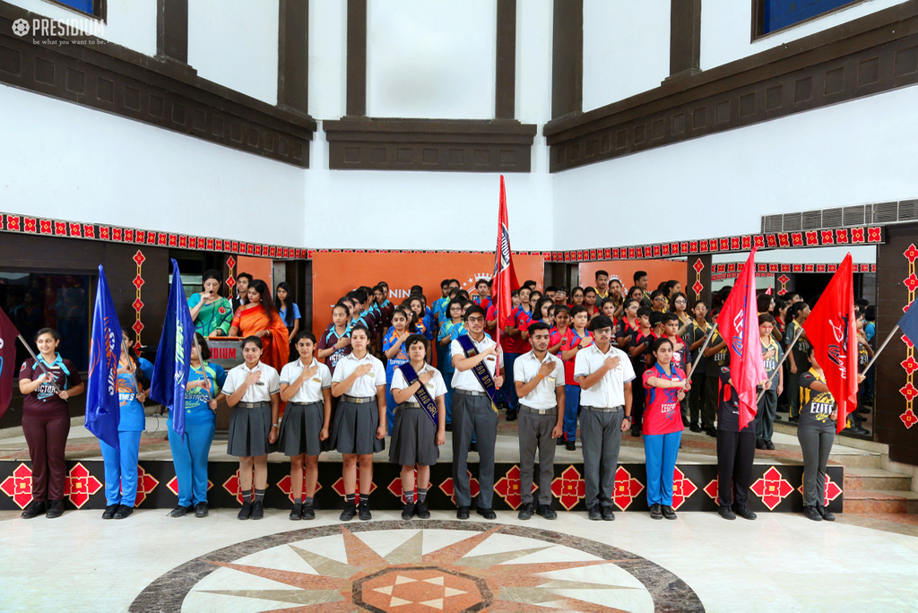 Presidium Indirapuram, NEWLY ELECTED STUDENT COUNCIL TAKE A VOW AT INVESTITURE CEREMONY