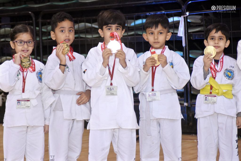 Presidium Indirapuram, LITTLE CHAMPIONS WIN A GOLD MEDAL IN ITF TAEKWONDO CHAMPIONSHIP