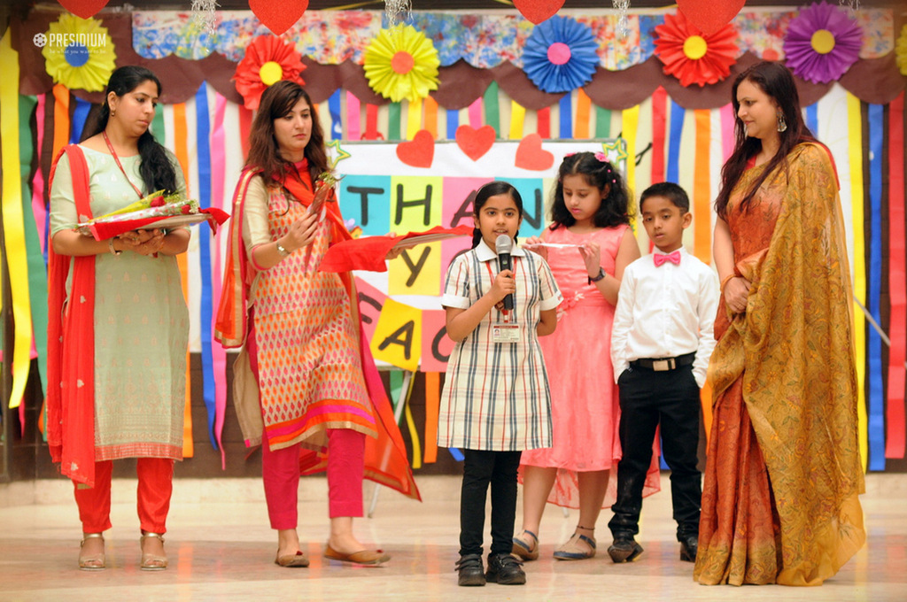 Presidium Indirapuram, PRESIDIANS HONOUR THEIR TEACHERS WITH A SPECIAL THANKSGIVING