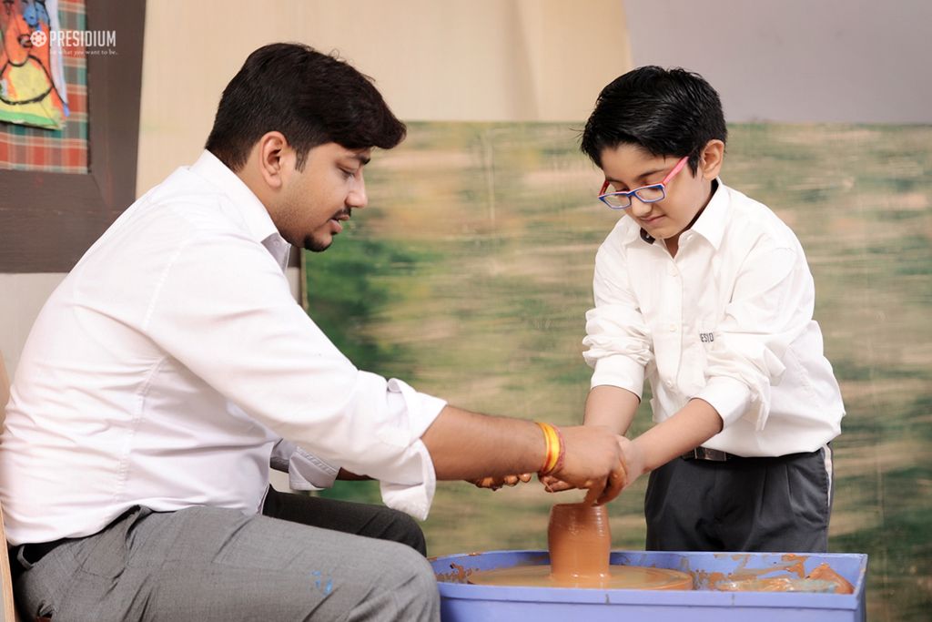 Presidium Gurgaon-57, PLAY WITH CLAY: LITTLE PRESIDIANS RELISH A POTTERY ADVENTURE