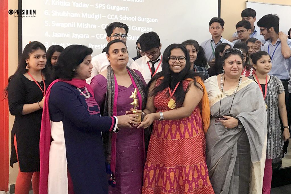 Presidium Gurgaon-57, PRESIDIANS CLAIM 14 MEDALS AT THE STATE LEVEL DEBATE CHAMPIONSHIP