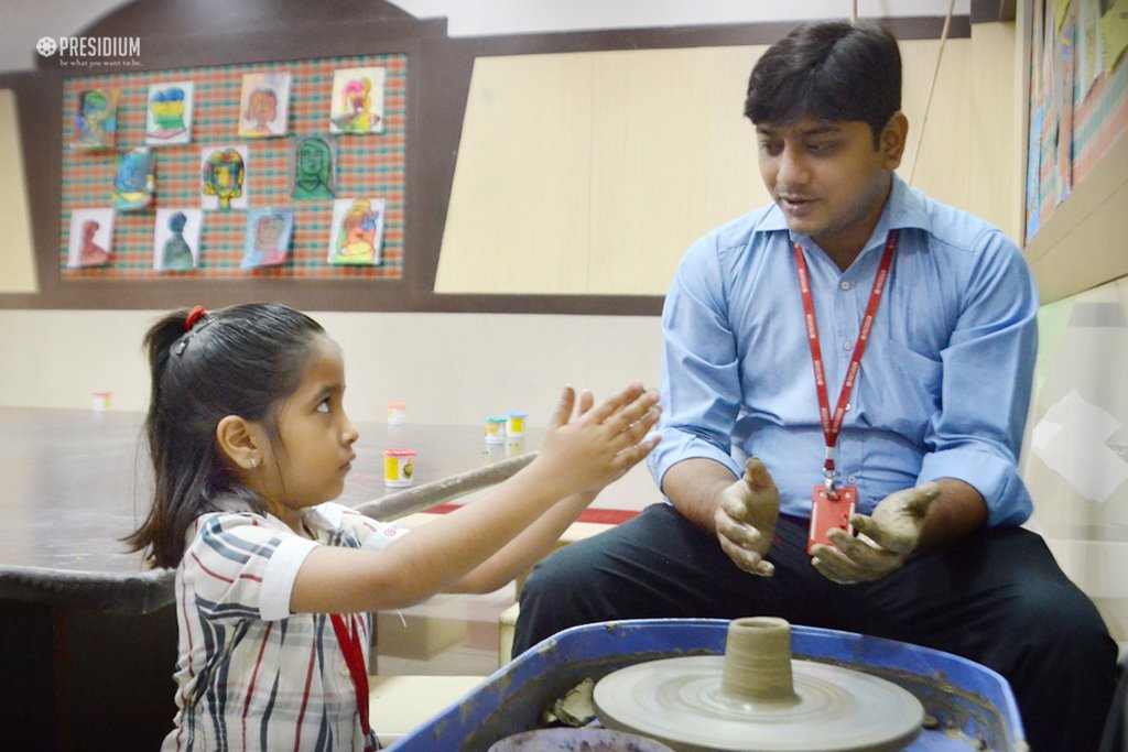 Presidium Gurgaon-57, PLAY WITH CLAY: LITTLE PRESIDIANS RELISH A POTTERY ADVENTURE