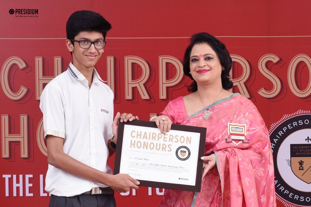 Presidium Indirapuram, CHAIRPERSON HONOURS: CELEBRATING STUDENT EXCELLENCE