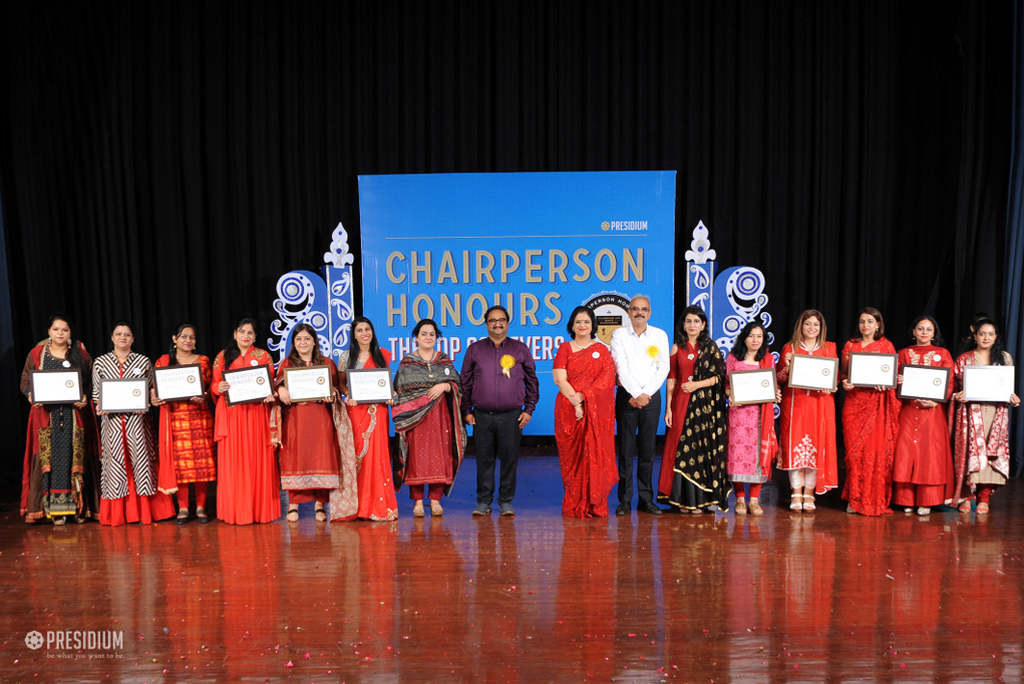 Presidium Punjabi Bagh, RESPECTED SUDHA MA’AM AWARDS LEADERS AT CHAIRPERSON HONOURS