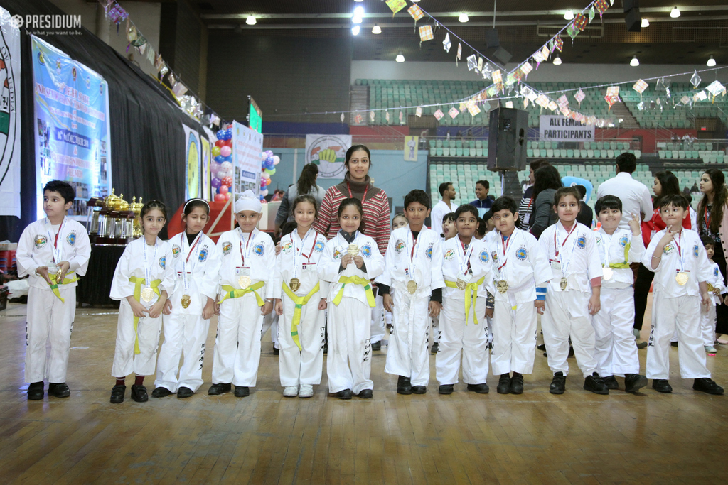 Presidium Punjabi Bagh, PRESIDIUM BAGS A TROPHY AT SUBJUNIOR TAEKWONDO CHAMPIONSHIP