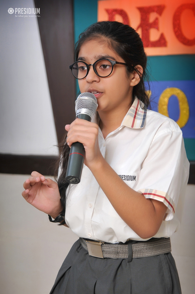 Presidium Rajnagar, PRESIDIANS IMPROVE DICTION THROUGH A DECLAMATION COMPETITION