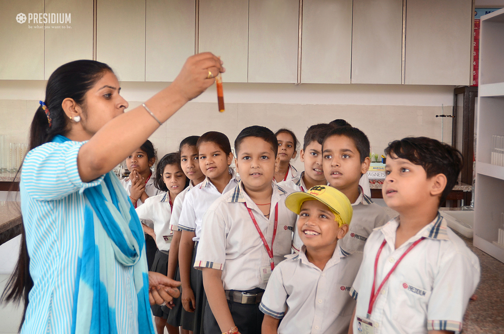 Presidium Rajnagar, GRADE 4 LEARNS ABOUT SOLUBLE AND INSOLUBLE MATERIALS