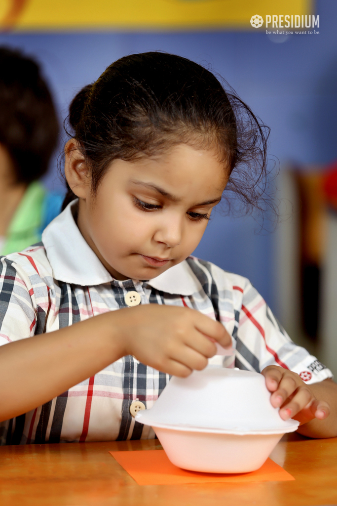 Presidium Dwarka-6, LITTLE MINDS OF PRESIDIUM LEARN TO MAKE RATTLES