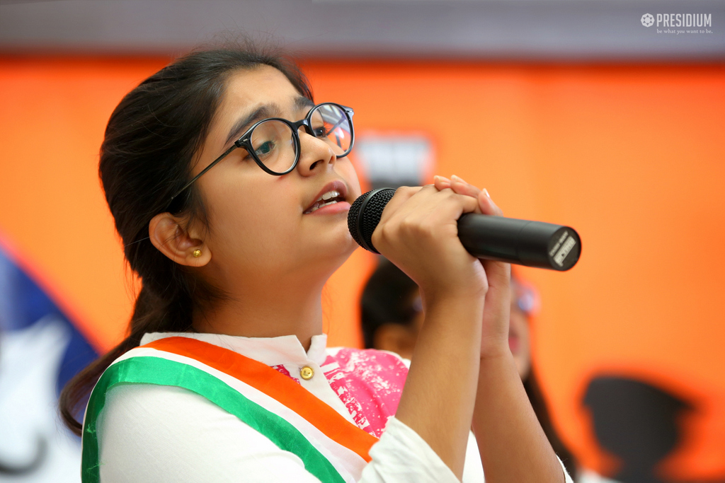 Presidium Indirapuram, STUDENTS CELEBRATE THE UNITY OF INDIA WITH MRS.SUDHA GUPTA