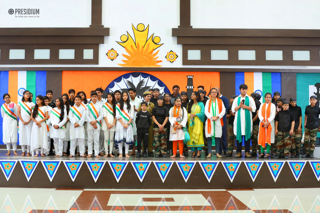 Presidium Indirapuram, STUDENTS CELEBRATE THE UNITY OF INDIA WITH MRS.SUDHA GUPTA