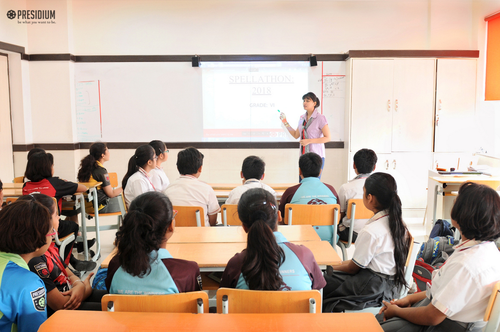 Presidium Rajnagar, SPELLATHON: PRESIDIANS DISPLAY THEIR GRASP OVER WORDS & SPELLINGS