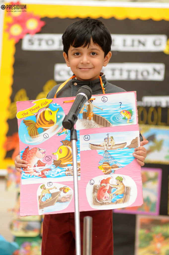 Presidium Indirapuram, LITTLE PRESIDIANS SHOWCASE THEIR CREATIVITY WITH STORYTELLING