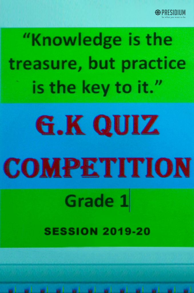 Presidium Vivek Vihar, QUIZ COMPETITION ADDS TO PRESIDIANS’ QUEST FOR KNOWLEDGE