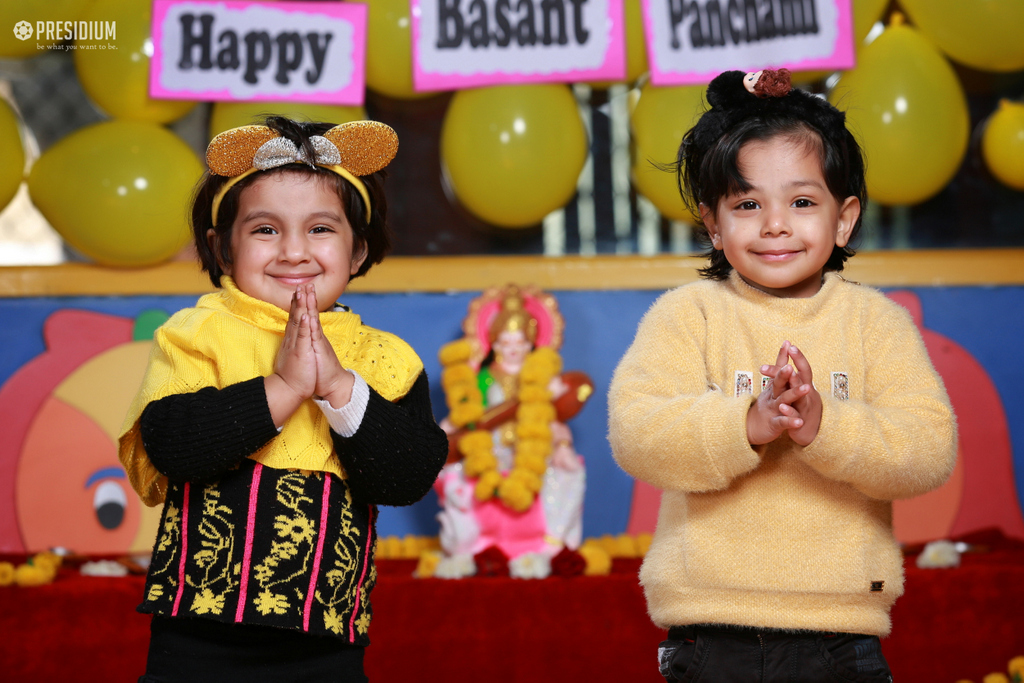 Presidium Vivek Vihar, PRESIDIANS CELEBRATE BASANT PANCHAMI WITH GREAT ARDOR