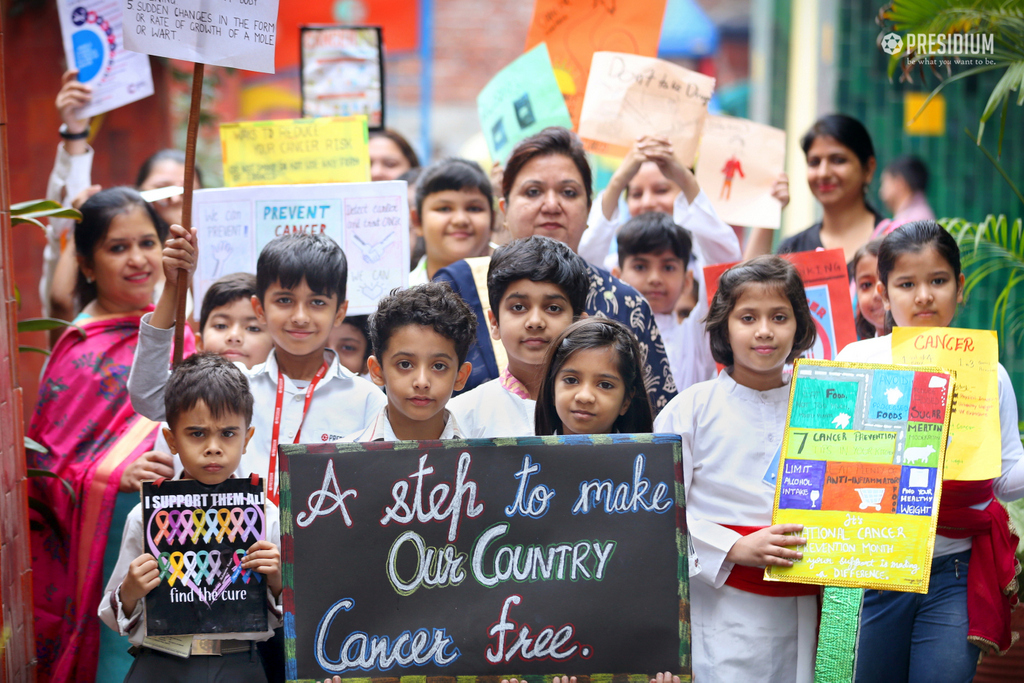 Presidium Vivek Vihar, AN INFLUENCIAL ROAD SHOW ON CANCER AWARENESS DAY