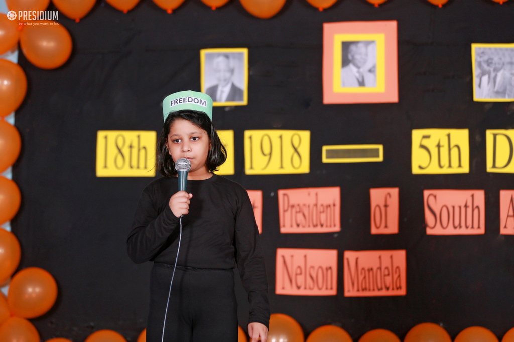 Presidium Vivek Vihar, PRESIDIANS HONOUR NELSON MANDELA WITH A SPECIAL ASSEMBLY