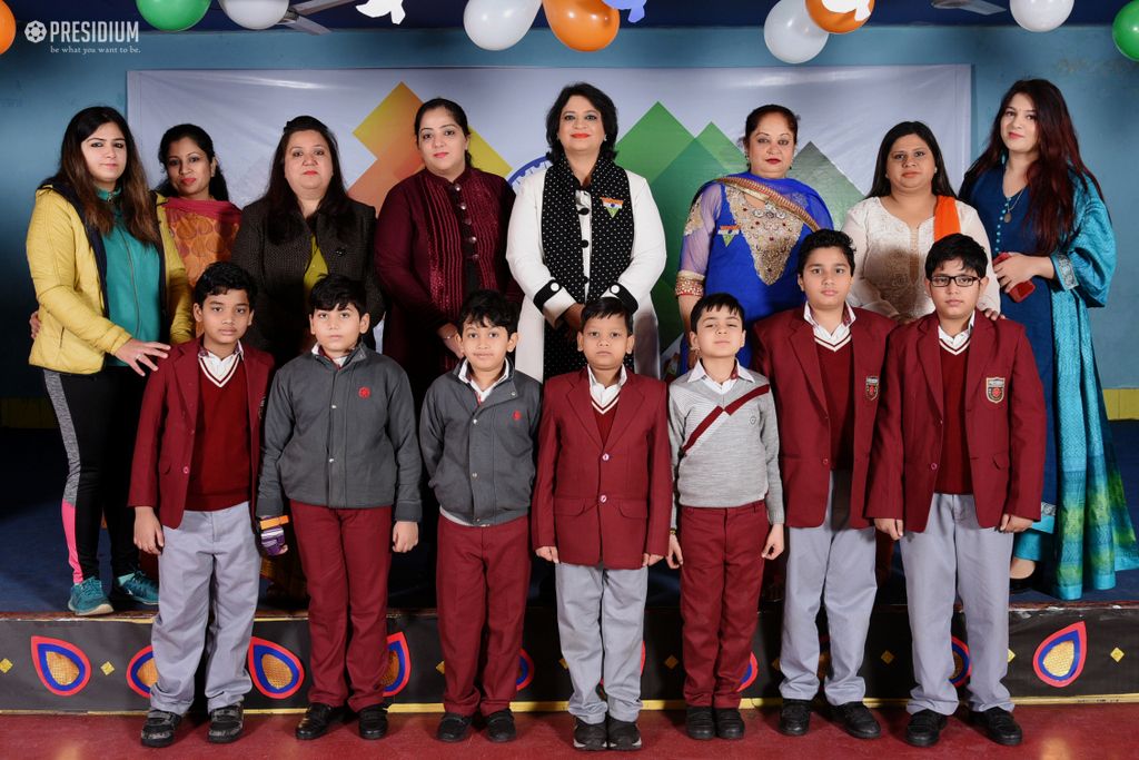 Presidium Vivek Vihar, SUDHA MA'AM JOINS LEADERS OF TOMORROW ON REPUBLIC DAY CELEBRATION