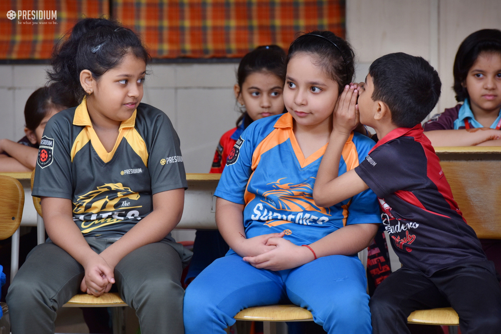 Presidium Indirapuram, STUDENTS PLAY A LITTLE CHARADES TO ENHANCE COMMUNICATION SKILLS