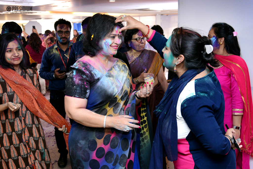 Presidium Gurgaon-57, A COLOURFUL HOLI CELEBRATION WITH MRS. SUDHA GUPTA