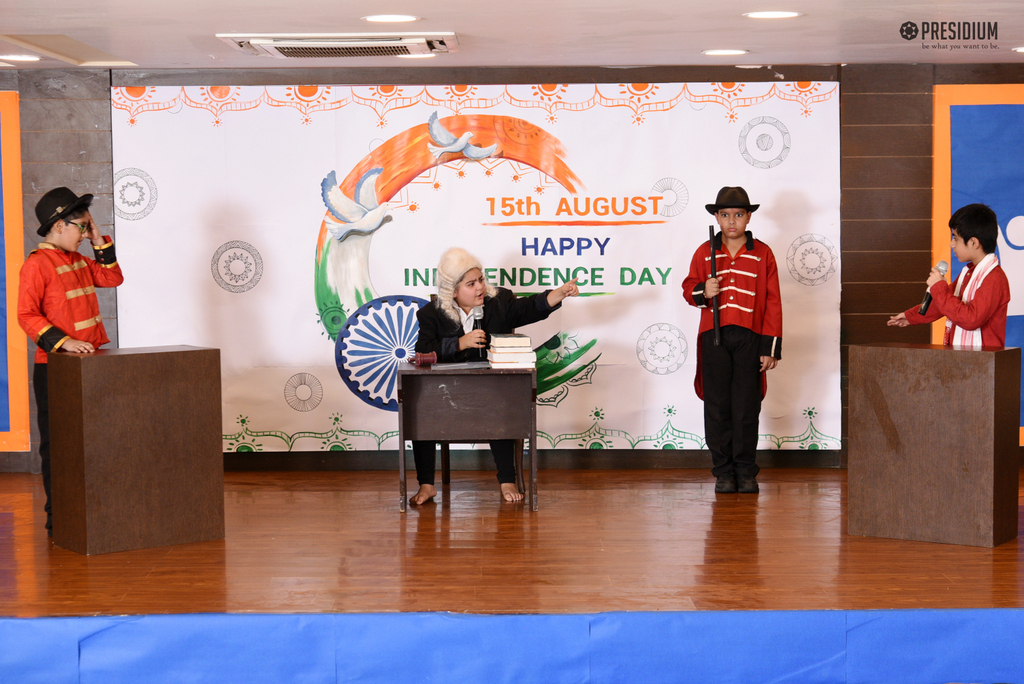 Presidium Gurgaon-57, MRS.SUDHA GUPTA CELEBRATES INDEPENDENCE DAY WITH PRESIDIANS