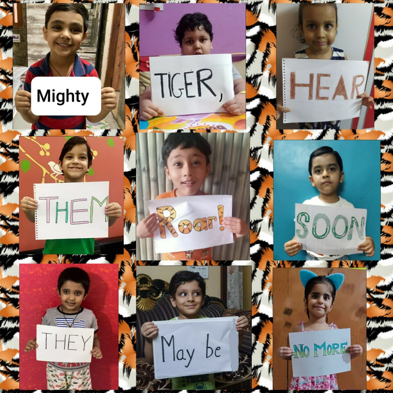 Presidium Indirapuram, GLOBAL TIGER DAY: STUDENTS  PLEDGE TO PROTECT THE NATIONAL ANIMAL