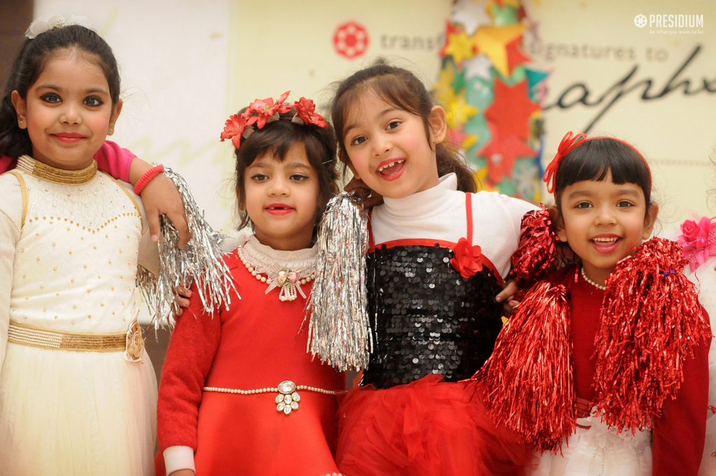 Presidium Indirapuram, ASSEMBLY ON CHRISTMAS TEACHES LITTLE PRESIDIANS TO CARE & SHARE