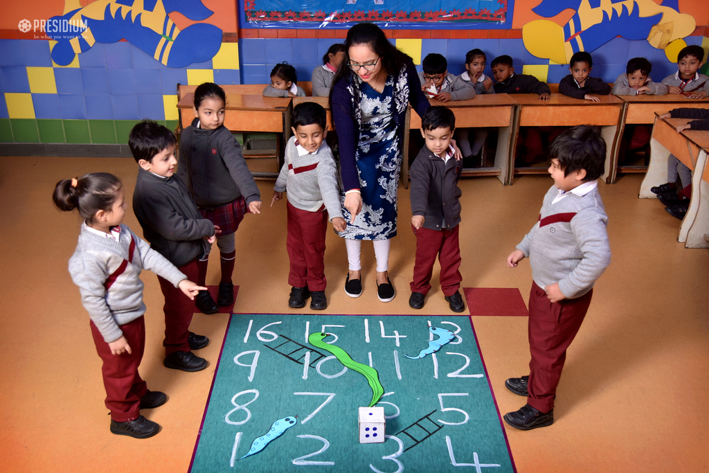 Presidium Dwarka-6, PRESIDIANS LEARN ABOUT THE NUMBER LINE WITH A FUN-FILLED ACTIVITY