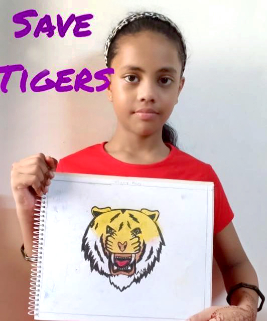 Presidium Pitampura, GLOBAL TIGER DAY: STUDENTS PLEDGE TO SAVE THE LORD OF THE JUNGLE!