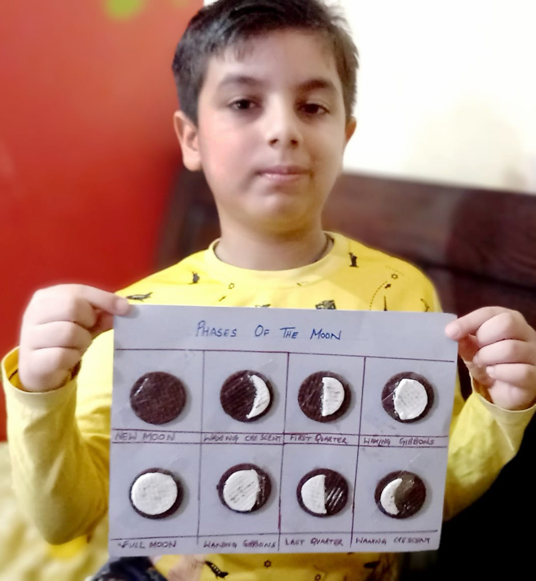 Presidium Dwarka-6, STUDENTS LEARN THE CAUSE OF DIFFERENT PHASES OF MOON Presidium Dwarka-6, STUDENTS LEARN THE CAUSE OF DIFFERENT PHASES OF MOON