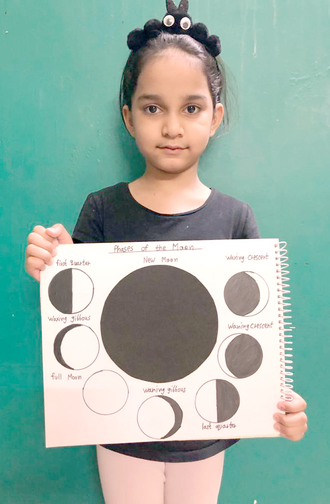 Presidium Punjabi Bagh, STUDENTS LEARN ABOUT THE DIFFERENT PHASES OF MOON