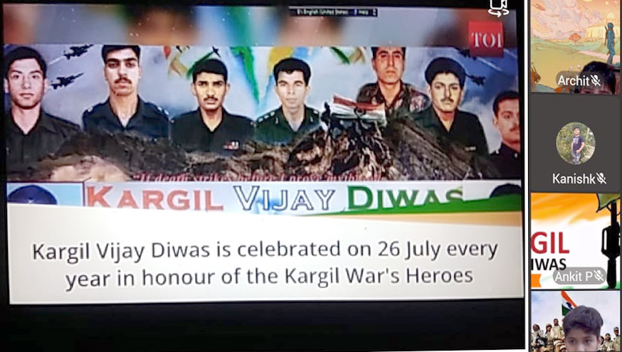 Presidium Vivek Vihar, YOUNG PATRIOTS SALUTE THE BRAVE MARTYRS ON KARGIL VIJAY DIWAS!