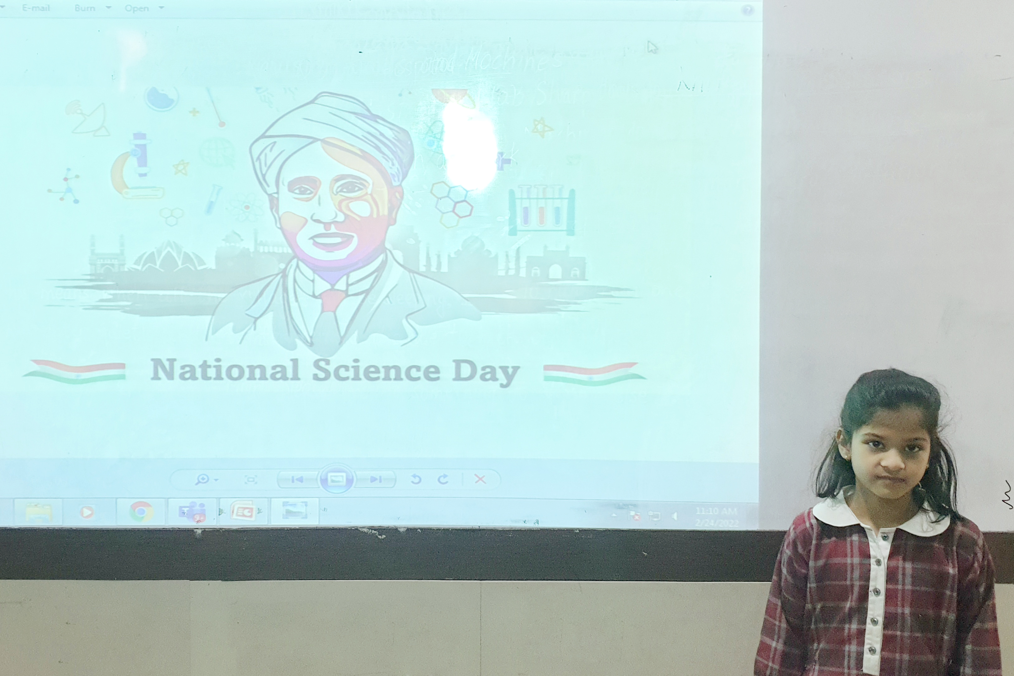 Presidium Gurgaon-57, NATIONAL SCIENCE DAY: STUDENTS PAY TRIBUTE TO C.V. RAMAN