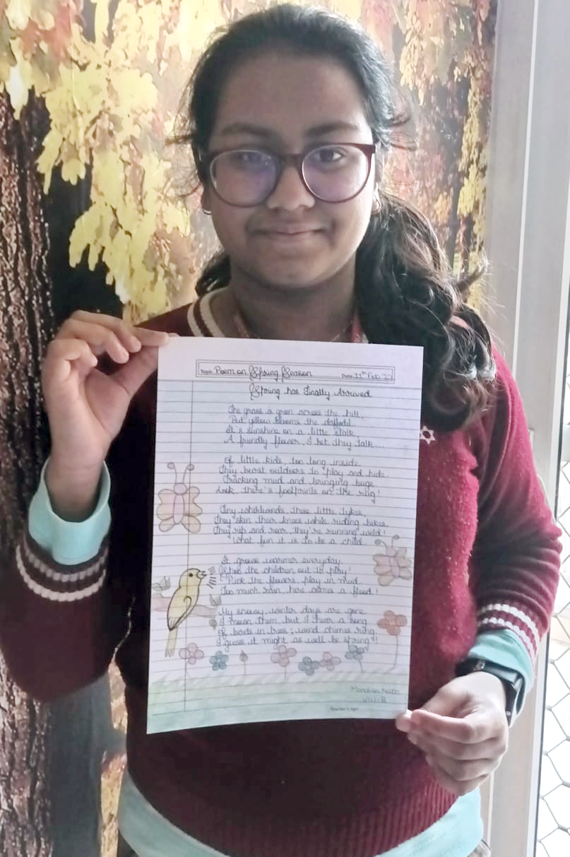 Presidium Indirapuram, STUDENTS SHOWCASE THEIR CREATIVITY WITH POEM WRITING