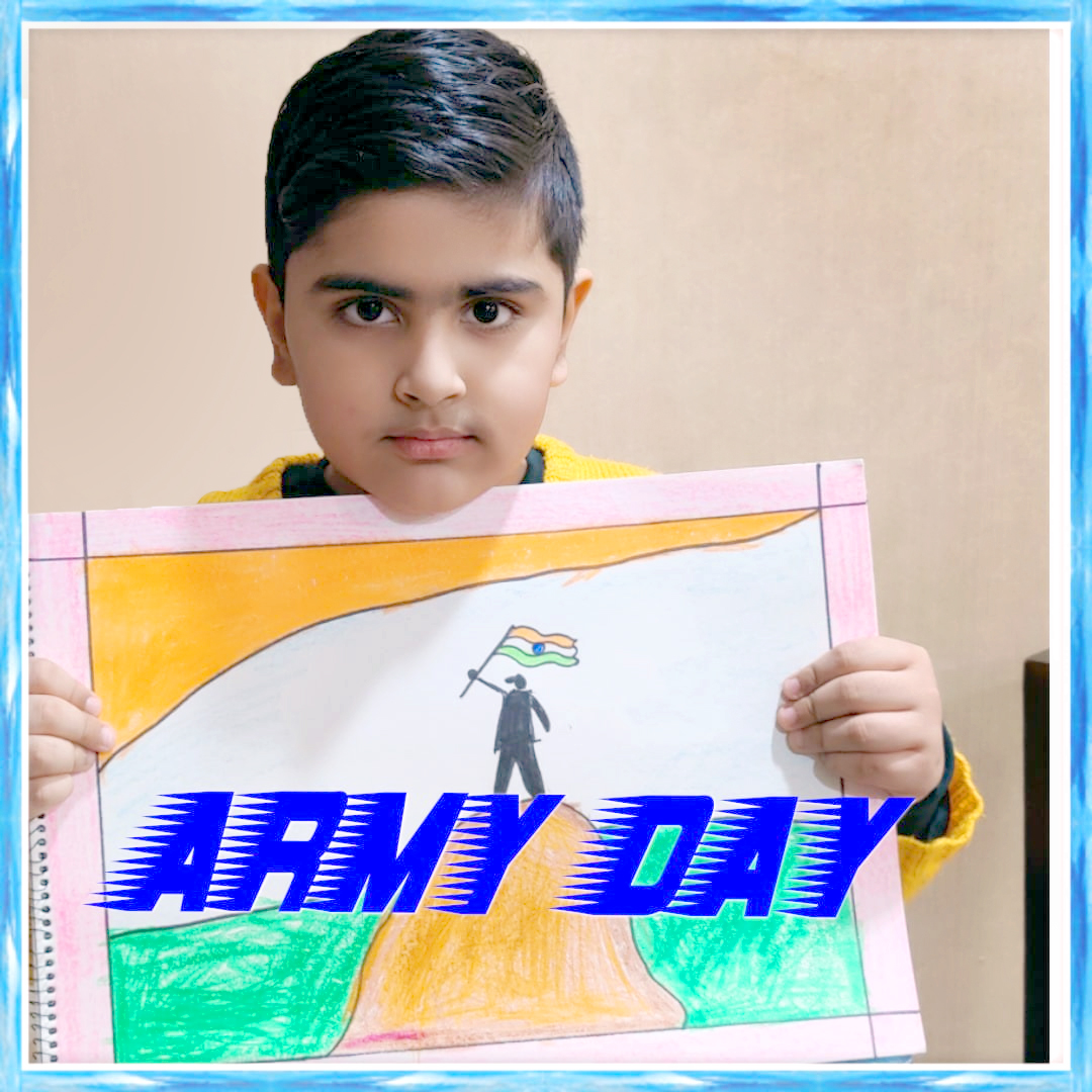 Presidium Pitampura, ARMY DAY: STUDENTS PAY TRIBUTE TO FEARLESS SOLDIERS 