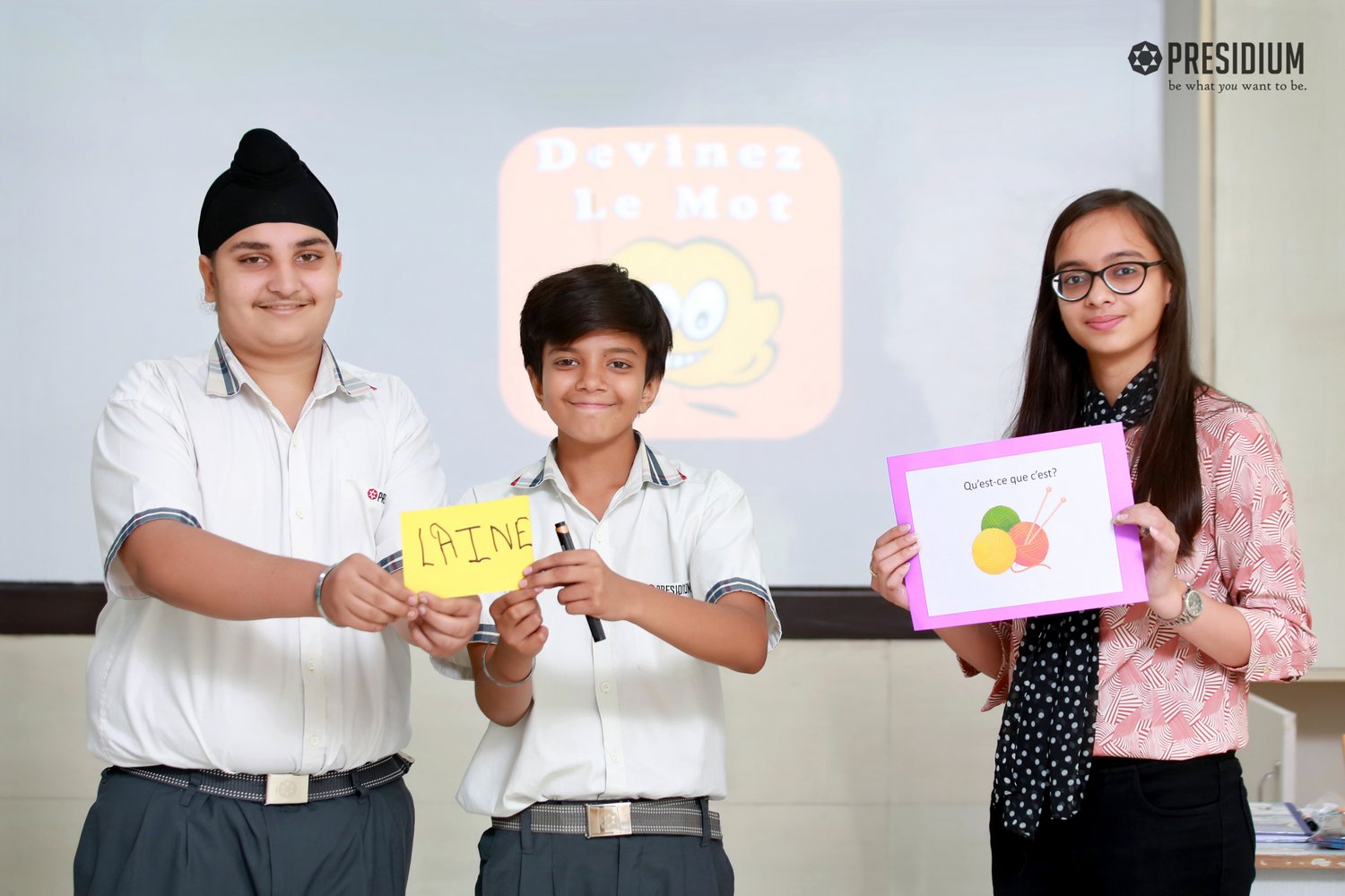 Presidium Rajnagar, STUDENTS EXPAND THEIR FRENCH VOCABULARY!