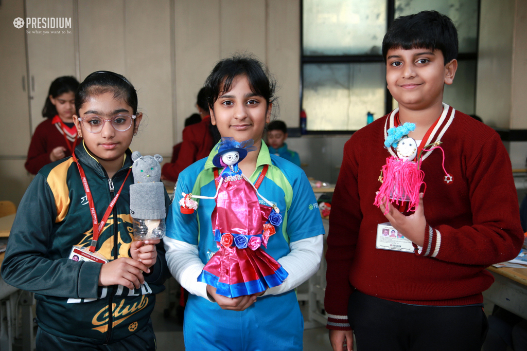 Presidium Indirapuram, OUR BUDDING ARTISTS MAKE THE MOST OF PUPPET MAKING COMPETITION