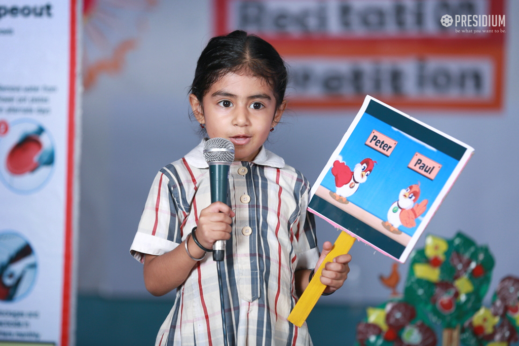 Presidium Vivek Vihar, RHYME RECITATION COMPETITION ENHANCES CONFIDENCE OF STUDENTS