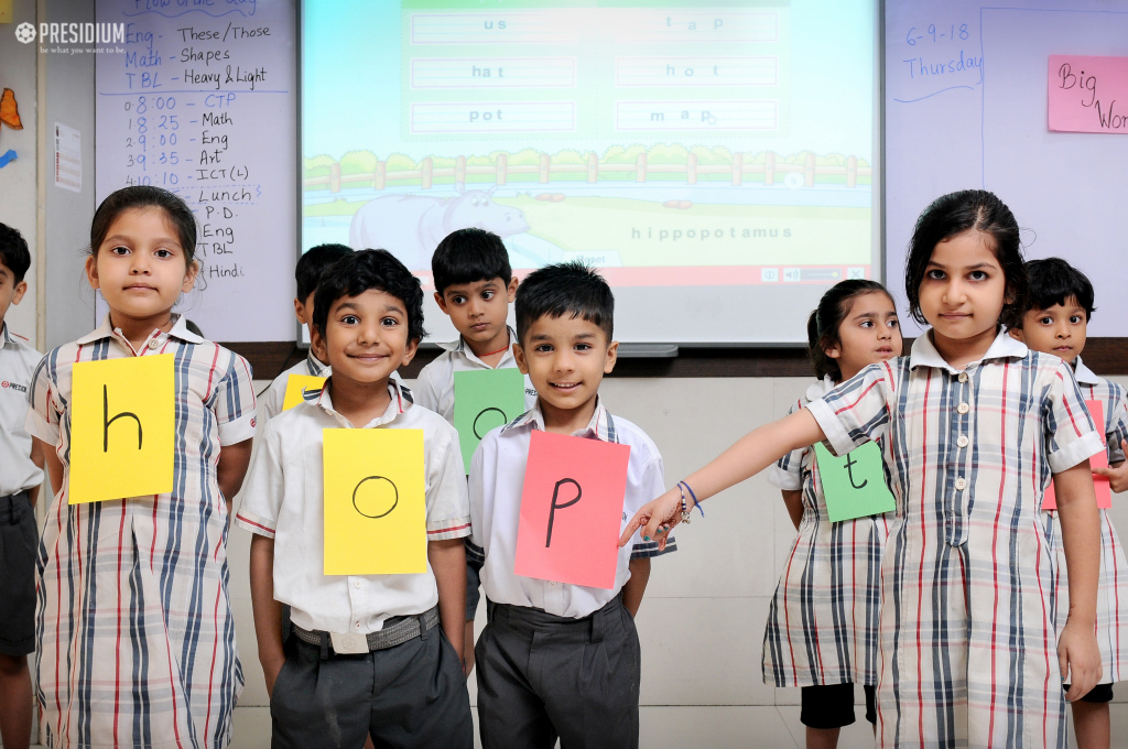 Presidium Rajnagar, PRESIDIANS LEARN NEW SPELLINGS & WORDS WITH WORD MAKING ACTIVITY