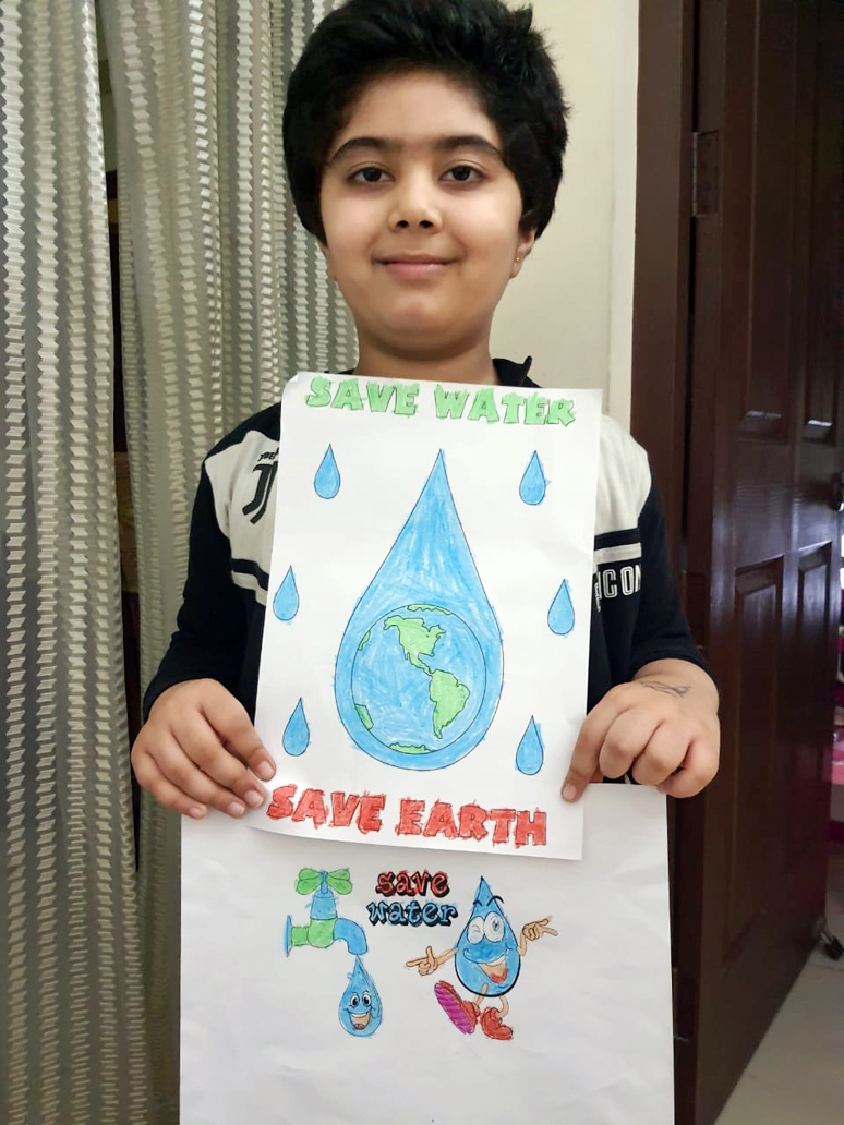 Presidium Rajnagar, STUDENTS GENERATE AWARENESS ABOUT IMPORTANCE OF SAVING WATER