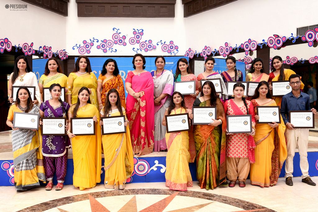 Presidium Indirapuram, GLORIFYING THE ROLE OF TEACHERS: CHAIRPERSON HONOURS FOR TEACHERS