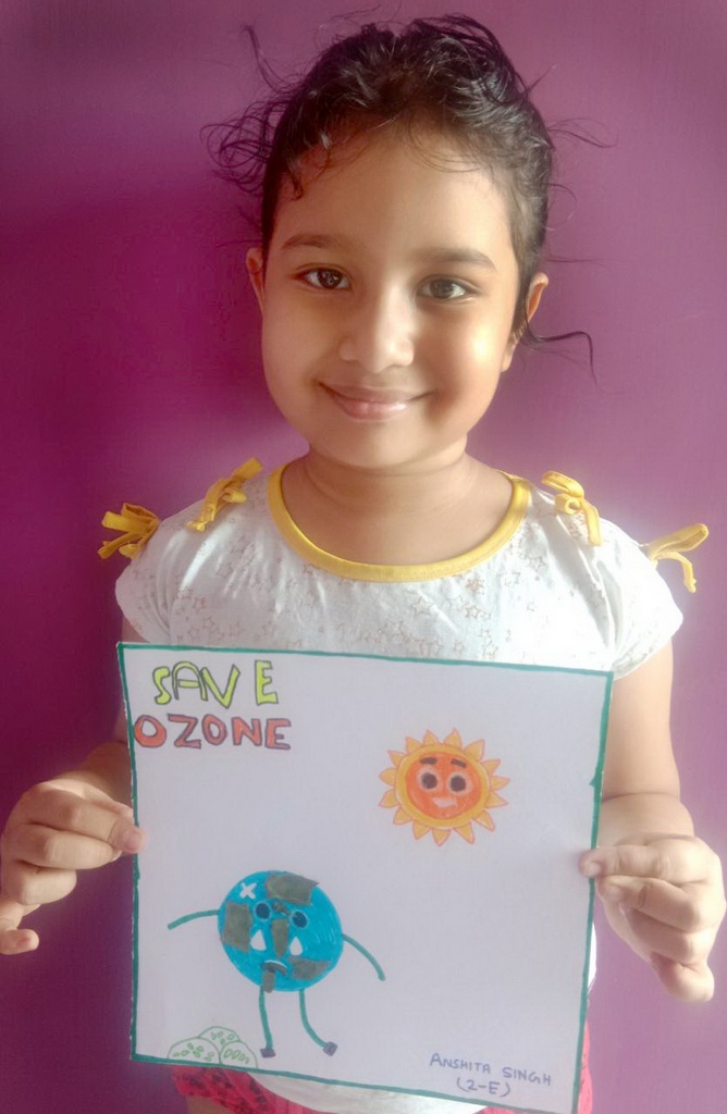 Presidium Rajnagar, PRESIDIANS MARK OZONE DAY WITH POSTER MAKING!