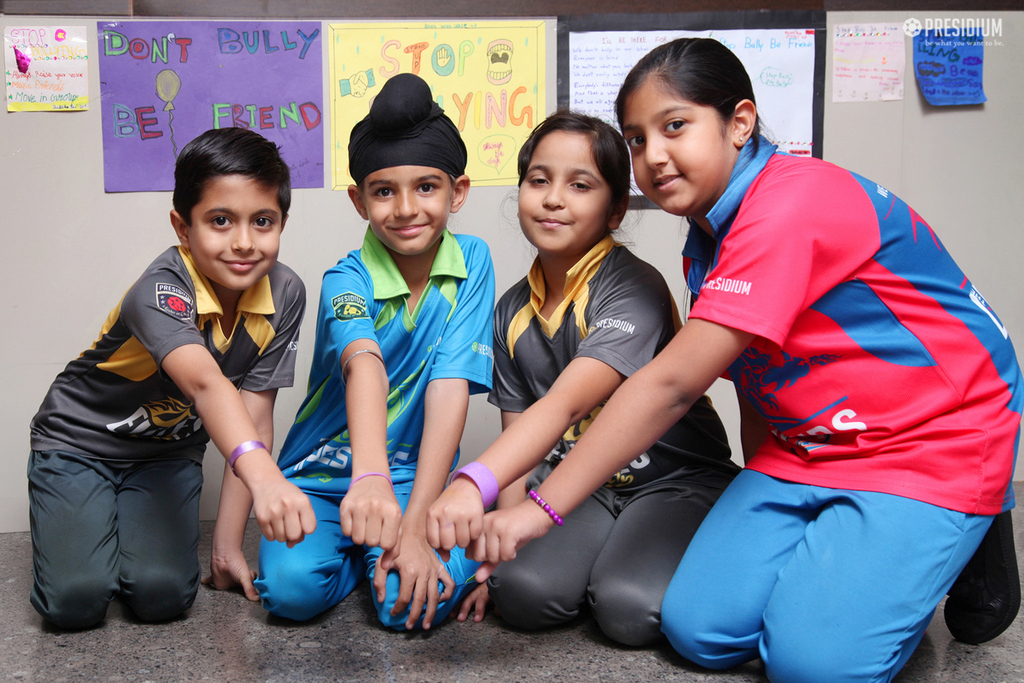 Presidium Gurgaon-57, PRESIDIUM STANDS FOR BULLY PROOF CLASSROOMS ON ANTI-BULLYING DAY Presidium Gurgaon-57, PRESIDIUM STANDS FOR BULLY PROOF CLASSROOMS ON ANTI-BULLYING DAY