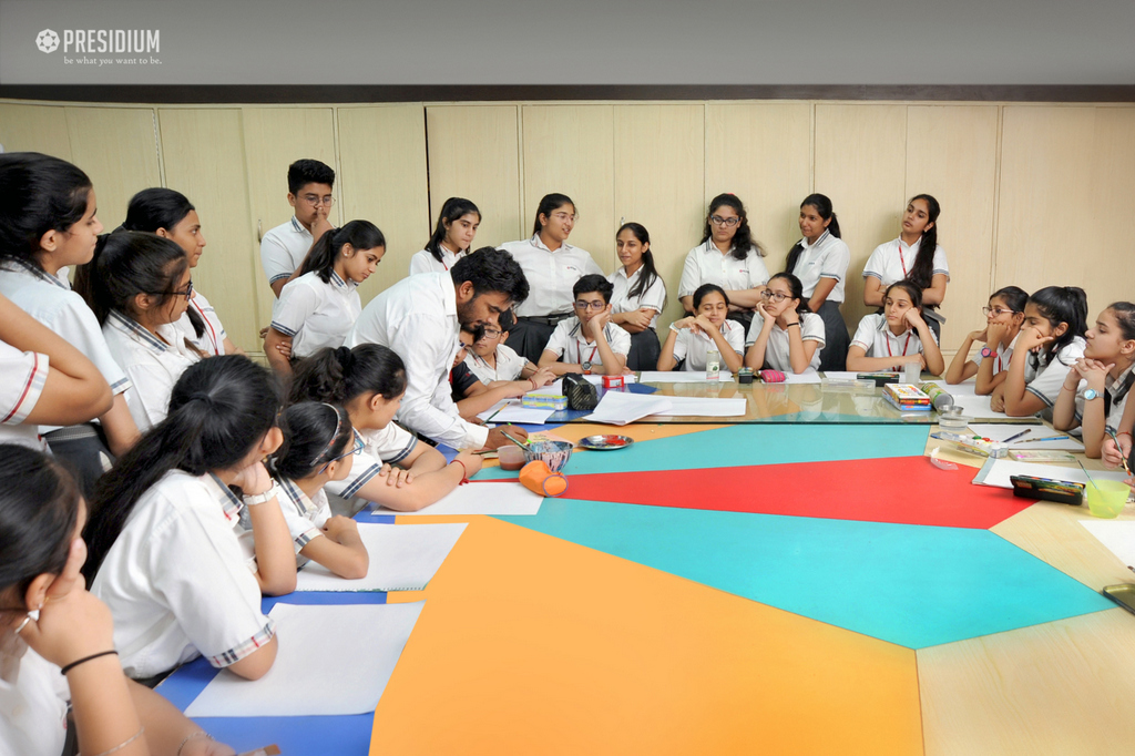 Presidium Gurgaon-57, CALLIGRAPHY WORKSHOP: WHEN FEELINGS DANCE WITH WORDS, IT’S ART! 