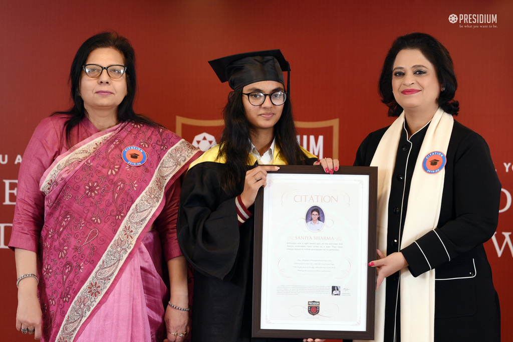 Presidium Gurgaon-57, CITATION CEREMONY: WISHING THE STUDENTS A BRIGHTER FUTURE AHEAD